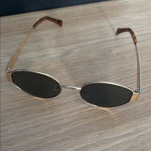 Gold and Black Sunglasses